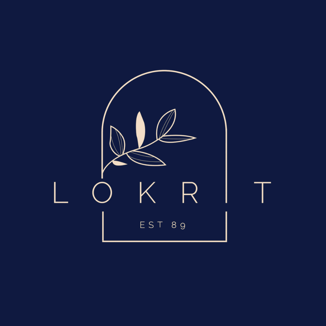 Brand Logo of Al Lokrit Group in blue background